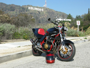 Black and red bike