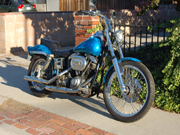 Blue Ghost Flame Harley