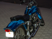 Blue Ghost Flame Harley