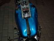 Blue Ghost Flame Harley