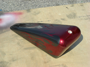 Steel Grey Tribal Burgundy Cruiser paint job