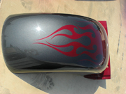 Steel Grey Tribal Burgundy Cruiser paint job