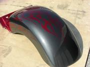 Steel Grey Tribal Burgundy Cruiser paint job