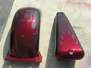 Steel Grey Tribal Burgundy Cruiser paint job