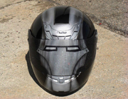 Ironman full face helmet with painted visor